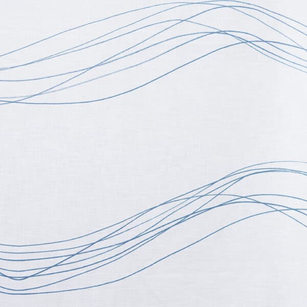 Tyg Seadance i flamsäker polyester, design av Tuula Falk